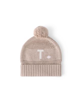 Namelyco Unisex Light Camel Letter Beanie - Little Kid