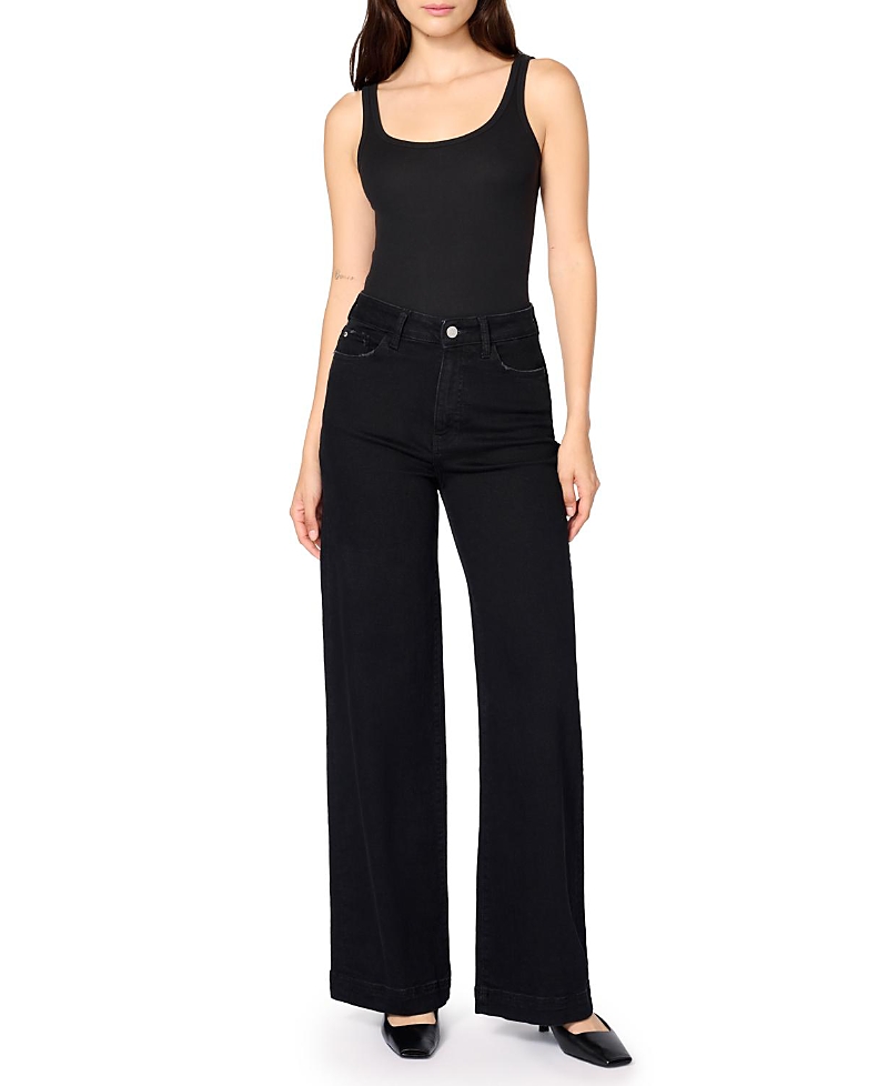Warp & Weft Nce Wide Leg Jeans In Inkwell