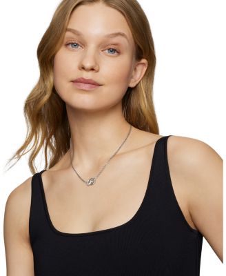 Belmont Double Link Necklace with Diamonds