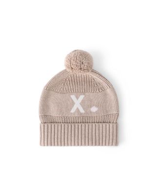 Namelyco Unisex Light Camel Letter Beanie - Little Kid