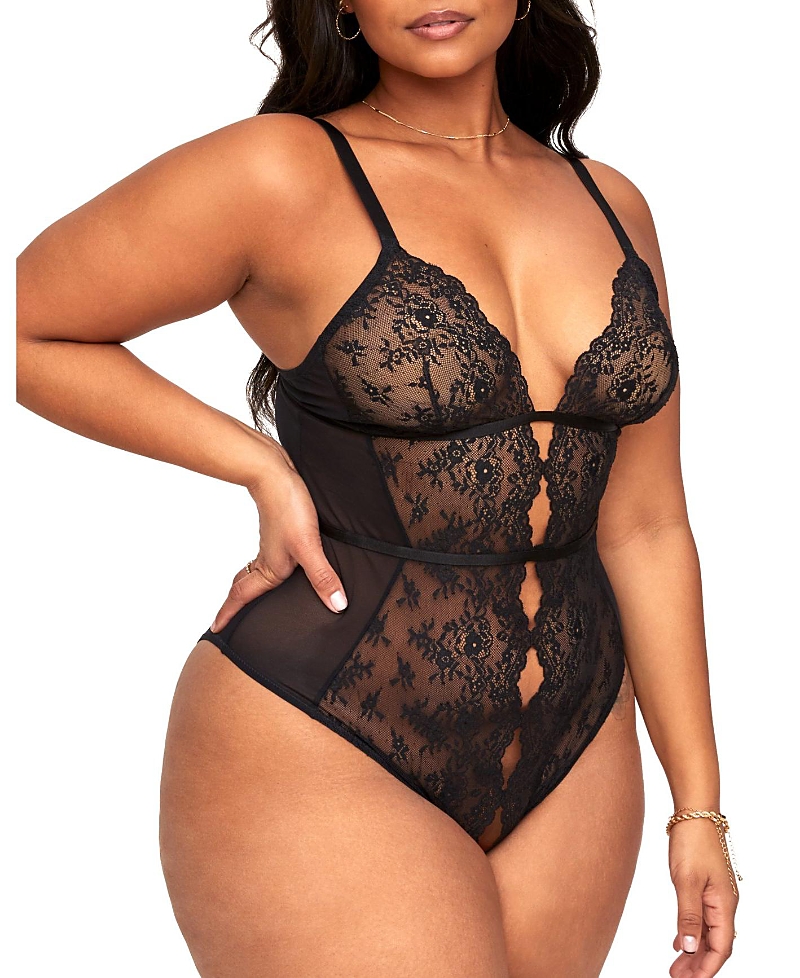 Adore Me Women's Rosie Plus-Size Crotchless Bodysuit Lingerie
