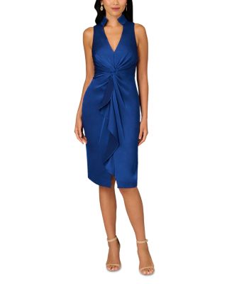 Aidan Mattox - Crepe Back Satin Midi Dress