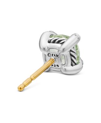 Ch&acirc;telaine&reg; Stud Earrings with Prasiolite and Diamonds