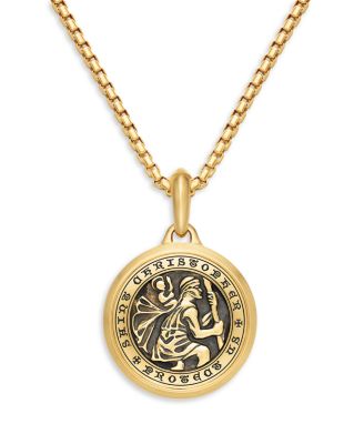 St. Christopher Amulet in 18K Gold