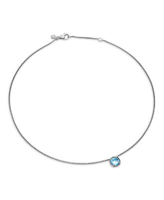 Ch&acirc;telaine&reg; Pendant Necklace with Blue Topaz