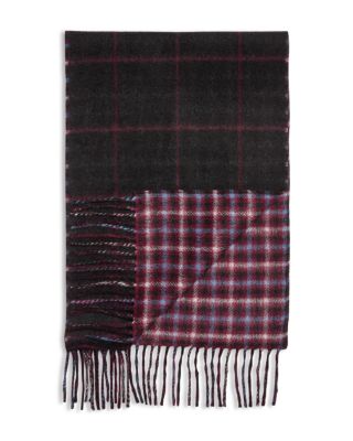 Windowpane Reversible Cashmere Scarf - Exclusive