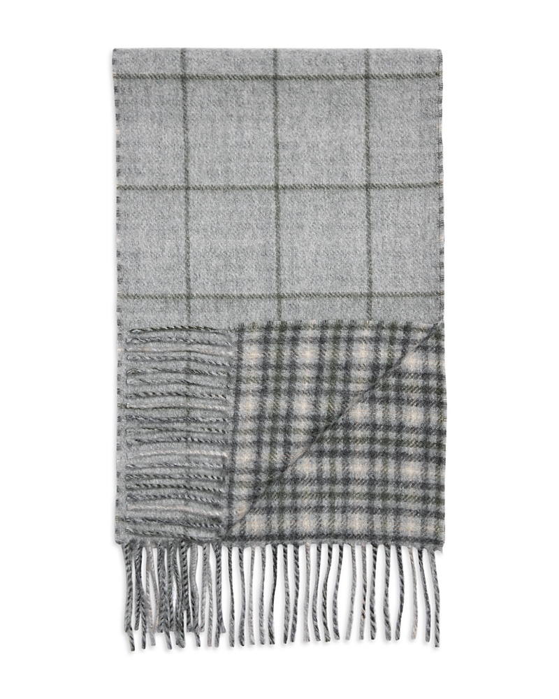 The Men's Store at Bloomingdale's Windowpane Reversible Cashmere Scarf - Exclusive