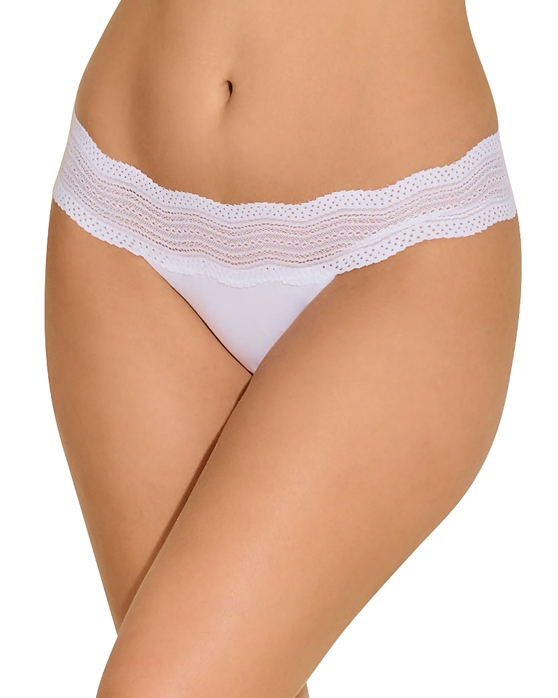 Shop Cosabella Dolce Low-rise Thong In White