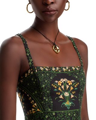 Flowers Arch Sleeveless Maxi Dress