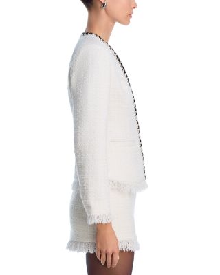 Tweed Fringe Trim Jacket