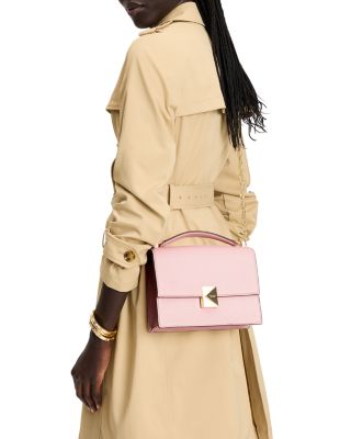 Deco Pebbled Leather Small Chain Shoulder Bag 