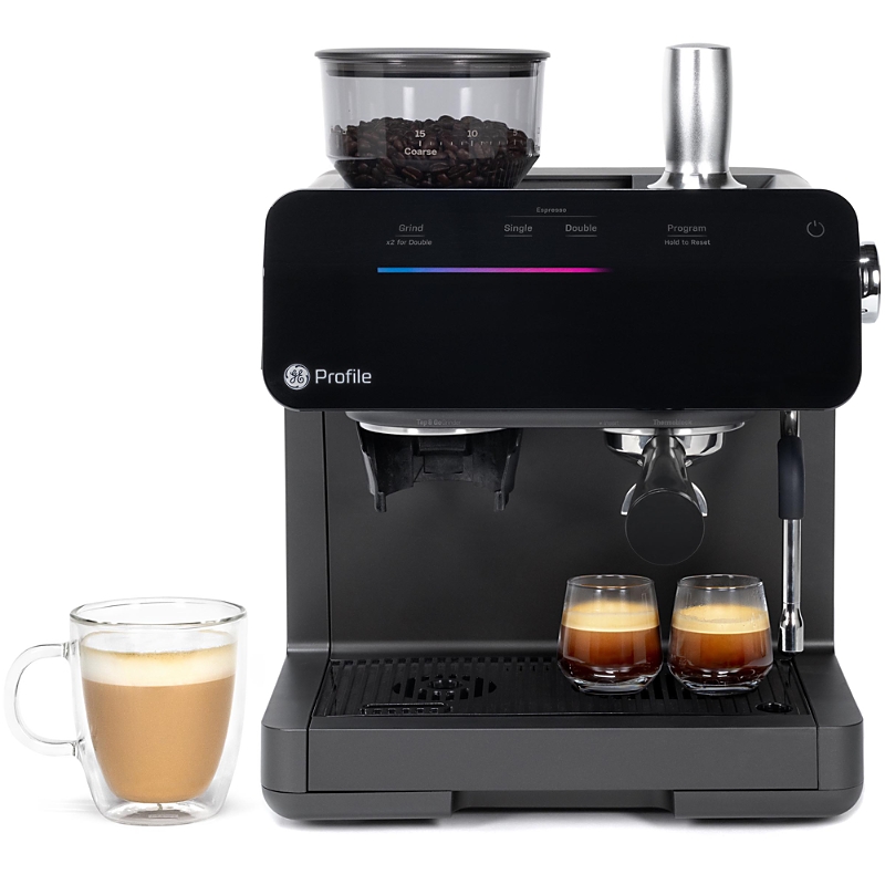 Ge Appliances Cafe Bellissimo Semi Automatic Espresso Machine With Frother In Black