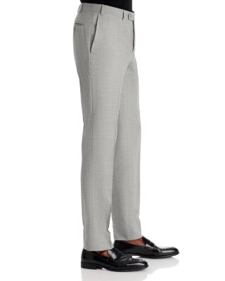 Capri M&eacute;lange Solid Slim Fit Dress Pants
