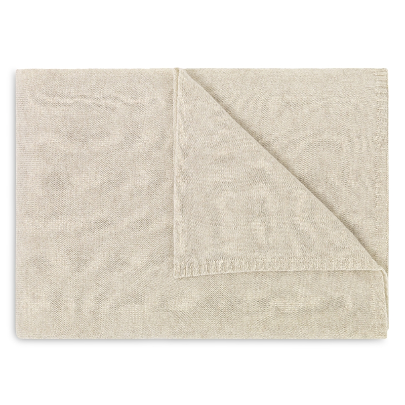 Amalia Home Collection Lucia Cashmere Throw In Natural