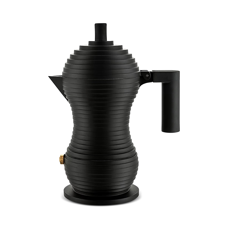 Alessi Pulcina 3-cup Espresso Coffee Maker In Black