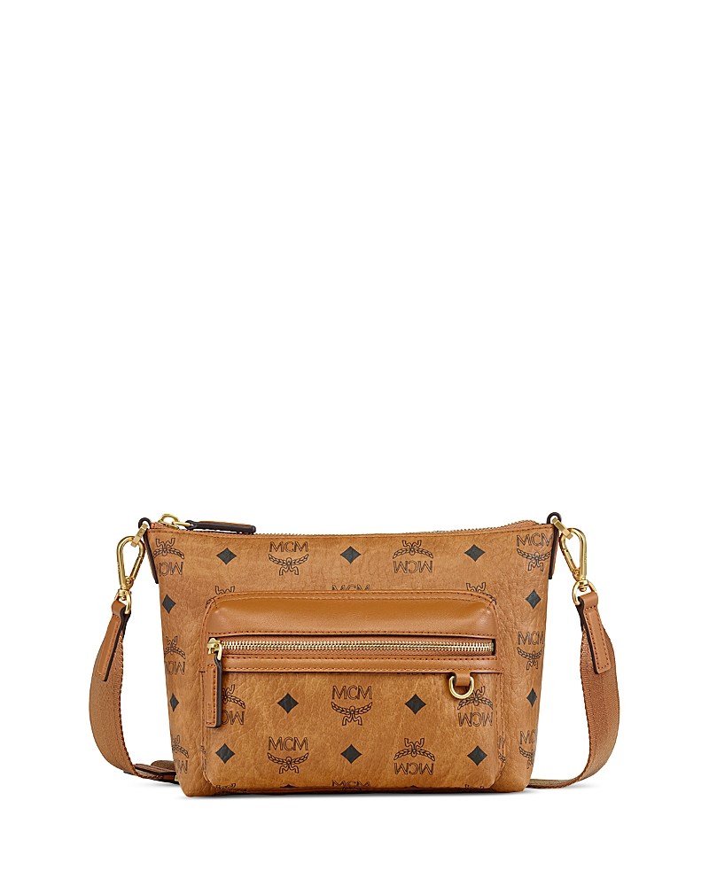 Mcm Aren Visetos Faux Leather Crossbody