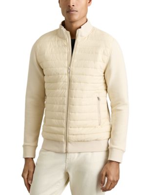 Reiss Interlock Quilted Hybrid Jacket