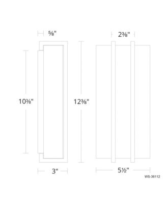  Poet 12in 3000K LED Wall Sconce