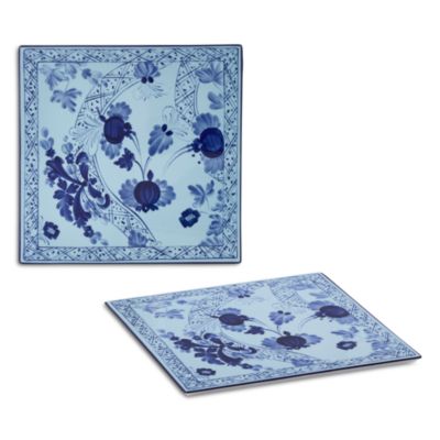 Oggetti Iris Square Charger Plates, Set of 2