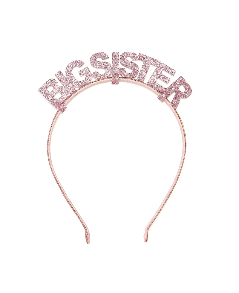Shop Sweet Wink Girls' Pastel Rainbow Big Sister Headband - Little Kid, Big Kid In Pink