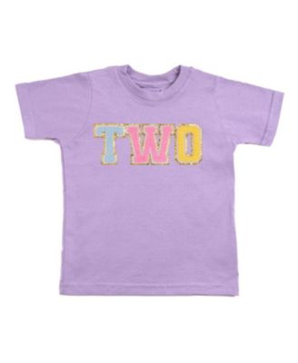 Sweet Wink - Girls' Second Birthday Patch Short Sleeve T-Shirt - Little Kid
