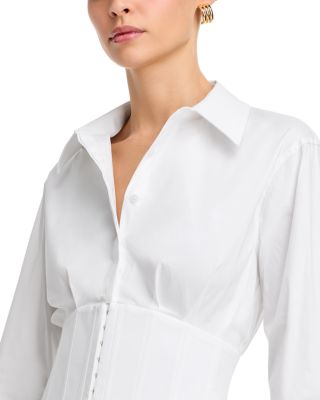 Edie Corset Button Down Top