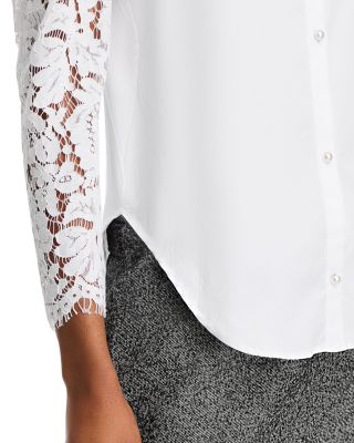 Pamela Lace Combo Shirt