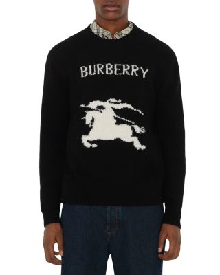 Burberry - Equestrian Knight Design Wool & Cashmere Regular Fit Sweater