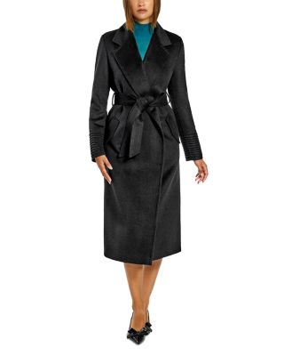 Sentaler Long Notched Collar Wrap Coat