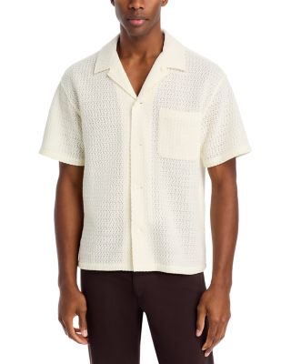 FRAME - Open Weave Camp Shirt