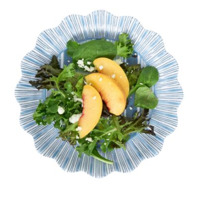 Cabana Stripe Melamine Dessert/Salad Plate, Set of 4