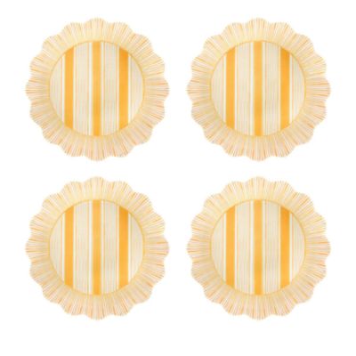 Cabana Stripe Melamine Dessert/Salad Plate, Set of 4