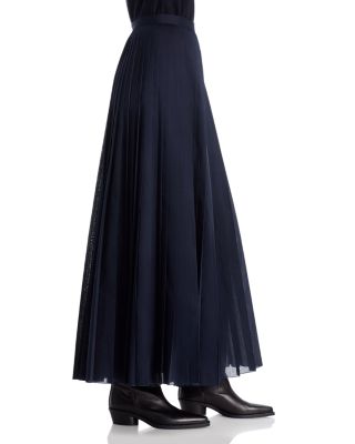 Pleated Maxi Skirt