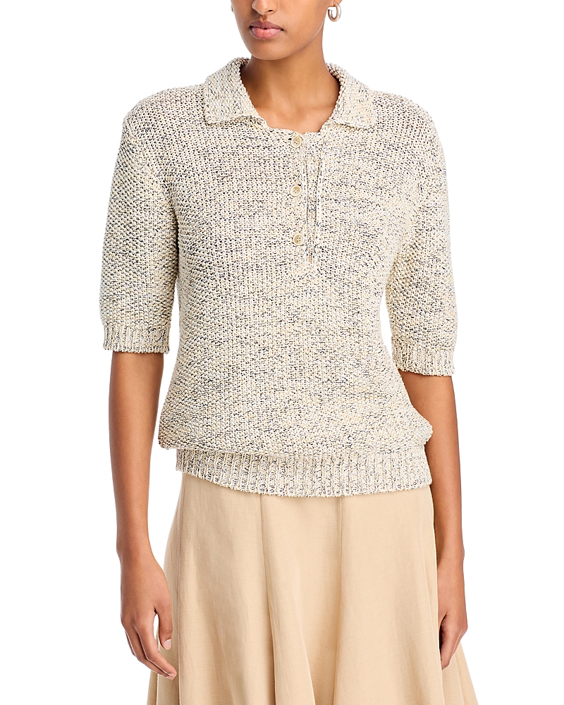 Fabiana Filippi Collared Sweater In Light Beige