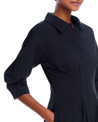 Jazz Poplin Pintuck Midi Dress