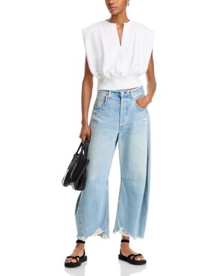 Sleeveless French Terry Top