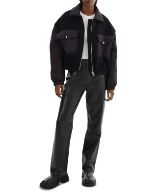 Peyton Mixed Media Jacket