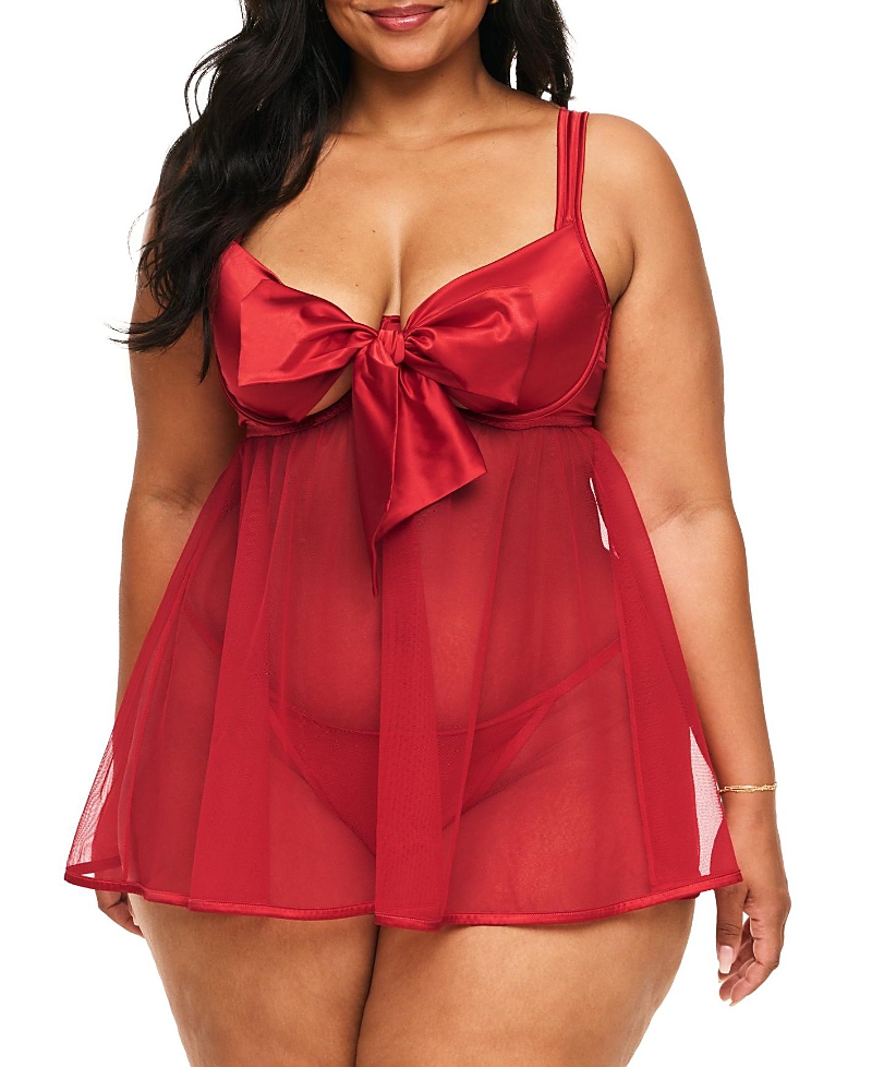 Adore Me Bessima Babydoll & G-string Set Lingerie