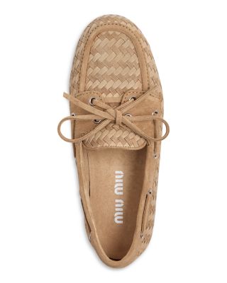 Women&#39;s Woven Boat Loafers