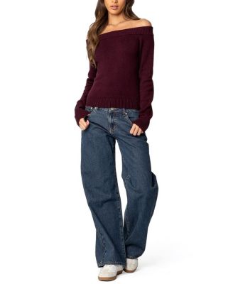 Elona Off Shoulder Knit Top