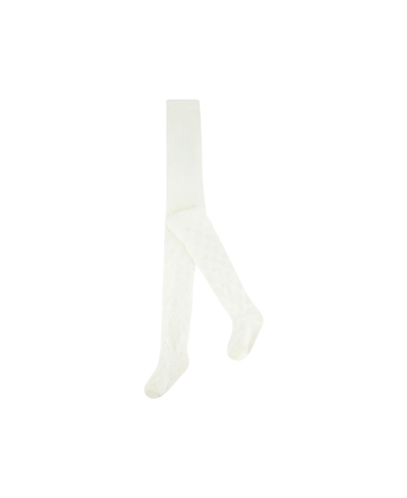 Deux par Deux Girls' Tonal Jacquard Tights - Baby
