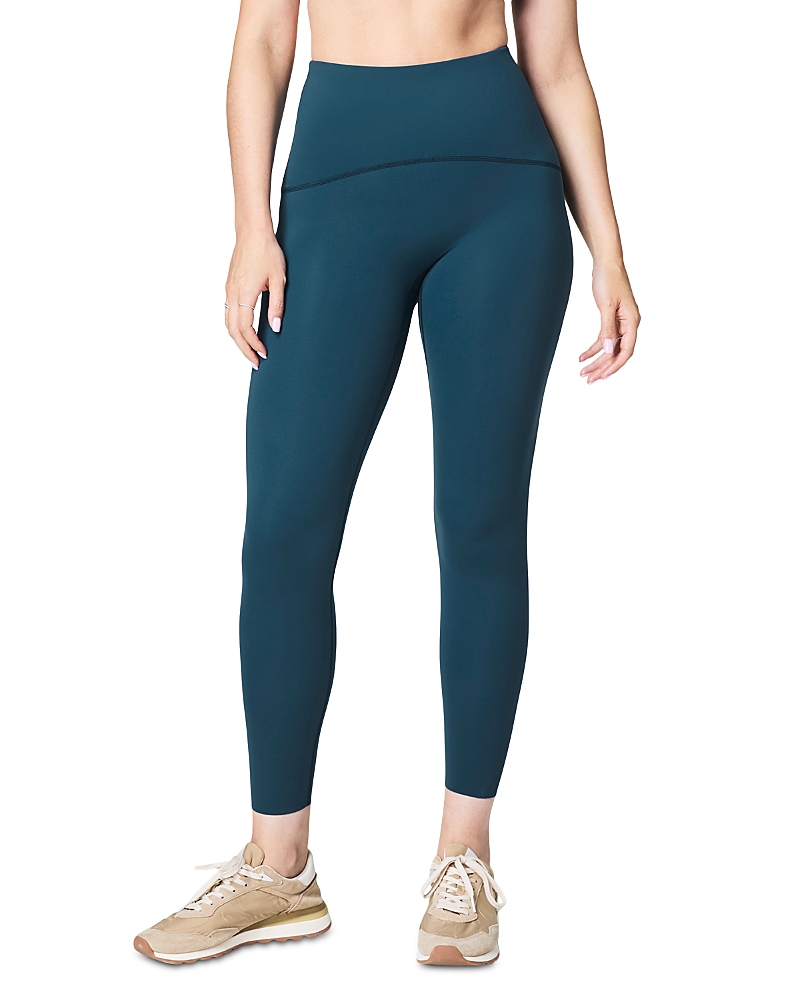 Spanx Active Compression Leggings In Crystal Teal