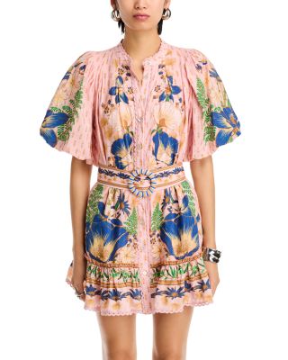 The Dream Garden Pink Mini Dress