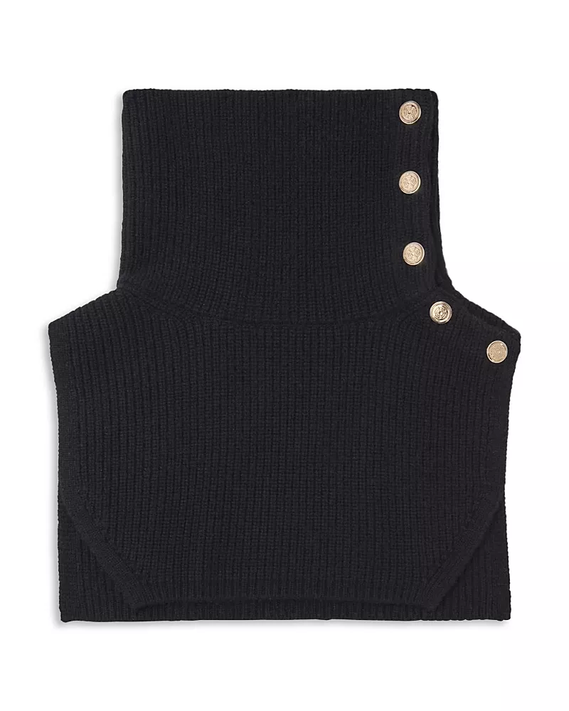 Maje Wool & Cashmere Collar Wrap