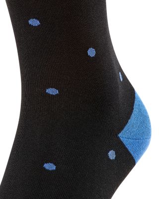 Mercerized Cotton & Nylon Dot Dress Socks