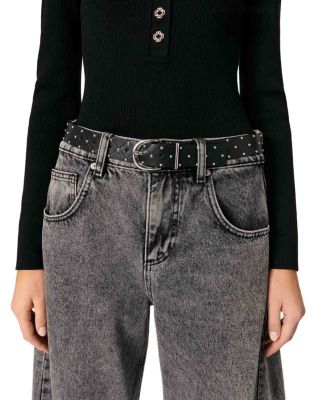 Low Neck Rib Knit Jumper