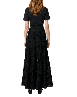 Long Embroidered Skirt