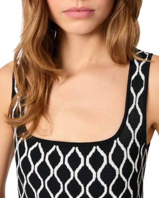 Jacquard Knit Midi Dress