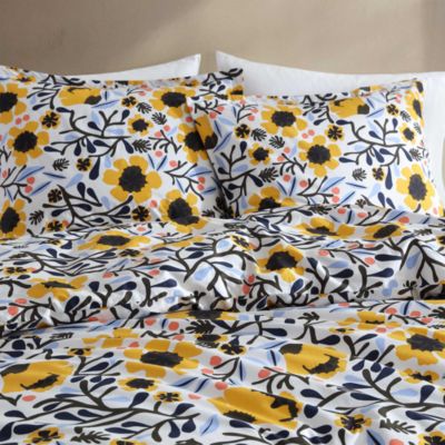 Mykero Cotton Percale 3 Piece Duvet Cover Set, King