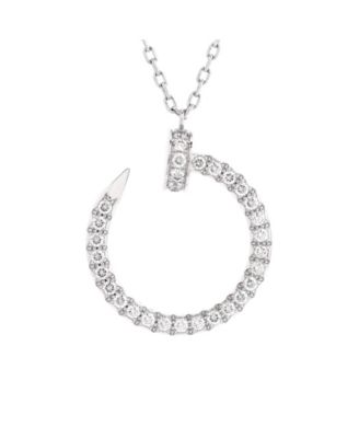 Pre-Owned Cartier - Juste un Clou Pendant Necklace 18K White Gold and Diamonds